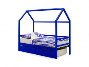 Кровать-домик Svogen с ящиками синий в Ивделе - ivdel.magazinmebel.ru | фото