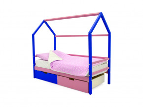 Кровать-домик Svogen с ящиками синий-лаванда в Ивделе - ivdel.magazinmebel.ru | фото