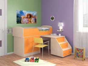 Кровать Дюймовочка 2 Оранжевая в Ивделе - ivdel.magazinmebel.ru | фото