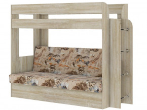 Кровать двухъярусная Карамель 75 сонома-саванна в Ивделе - ivdel.magazinmebel.ru | фото