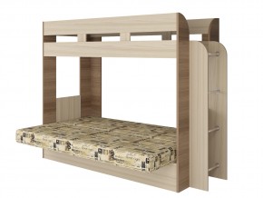 Кровать двухъярусная Карамель 75 венге ткань савана в Ивделе - ivdel.magazinmebel.ru | фото - изображение 2