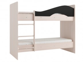 Кровать двухъярусная Мая на латофлексах млечный дуб-венге в Ивделе - ivdel.magazinmebel.ru | фото