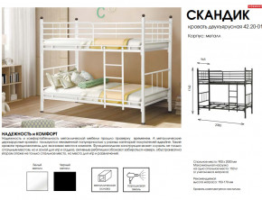 Кровать двухъярусная Скандик 42.20-01 в Ивделе - ivdel.magazinmebel.ru | фото - изображение 2