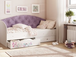 Кровать Эльза Белый-фиолетовый в Ивделе - ivdel.magazinmebel.ru | фото