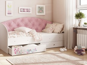 Кровать Эльза Белый-розовый в Ивделе - ivdel.magazinmebel.ru | фото