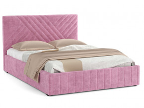 Кровать Гамма 1400 с основанием велюр тенерифе розовый в Ивделе - ivdel.magazinmebel.ru | фото