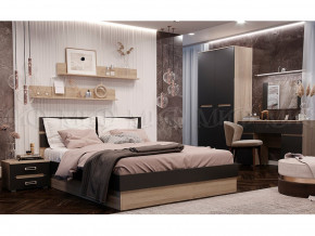 Кровать Ким 1600 Графит софт, сонома в Ивделе - ivdel.magazinmebel.ru | фото - изображение 2