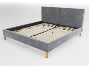 Кровать Линси 1200 серый в Ивделе - ivdel.magazinmebel.ru | фото - изображение 1