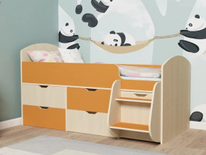 Кровать Малыш-7 Дуб-Оранжевый в Ивделе - ivdel.magazinmebel.ru | фото