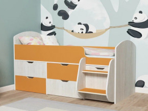 Кровать Малыш-7 Винтербер-Оранжевый в Ивделе - ivdel.magazinmebel.ru | фото - изображение 1