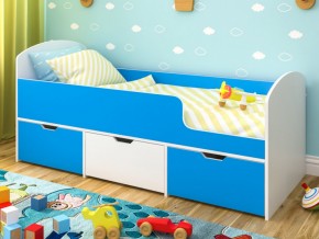 Кровать Малыш Мини Белое дерево-Голубой в Ивделе - ivdel.magazinmebel.ru | фото