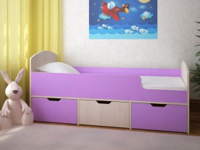 Кровать Малыш Мини Дуб молочный-Ирис в Ивделе - ivdel.magazinmebel.ru | фото
