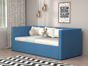 Кровать мягкая с подъёмным механизмом арт. 030 синий в Ивделе - ivdel.magazinmebel.ru | фото