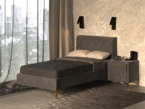 Кровать Рошаль 900 серый в Ивделе - ivdel.magazinmebel.ru | фото - изображение 2