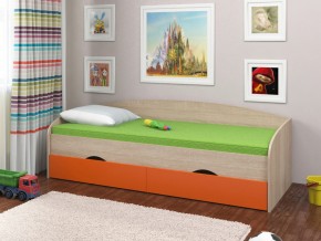 Кровать Соня 2 сонома-оранжевый в Ивделе - ivdel.magazinmebel.ru | фото