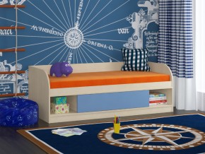 Кровать Соня 4 дуб молочный-голубой в Ивделе - ivdel.magazinmebel.ru | фото