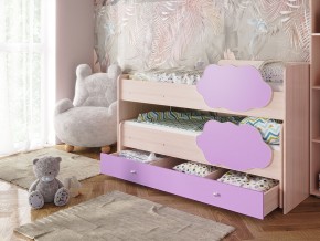 Кровать Соник с ящиком млечный дуб-ирис в Ивделе - ivdel.magazinmebel.ru | фото - изображение 1