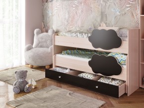 Кровать Соник с ящиком млечный дуб-венге в Ивделе - ivdel.magazinmebel.ru | фото