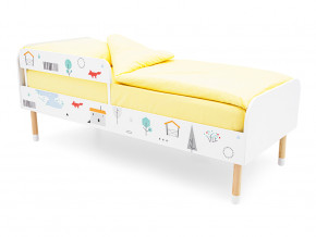 Кровать Stumpa Классика с бортиком рисунок Шале в Ивделе - ivdel.magazinmebel.ru | фото