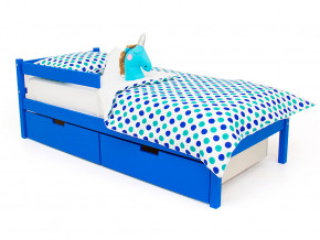 Кровать Svogen classic с ящиками и бортиком синий в Ивделе - ivdel.magazinmebel.ru | фото