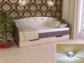 Кровать Юниор Тип 2 Венге/дуб молочный 800х1600 в Ивделе - ivdel.magazinmebel.ru | фото