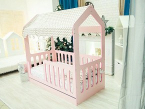 Кроватка-Домик с ящиком розовая в Ивделе - ivdel.magazinmebel.ru | фото