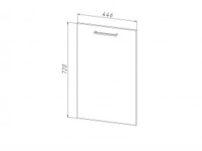 П 45 Комплект для посудомоечной машины 450 мм (цоколь + фасад) ЛДСП в Ивделе - ivdel.magazinmebel.ru | фото