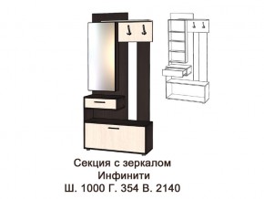 Секция с зеркалом в Ивделе - ivdel.magazinmebel.ru | фото