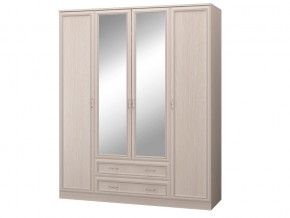 Шкаф 4-х дверный с зеркалом и ящиками в Ивделе - ivdel.magazinmebel.ru | фото