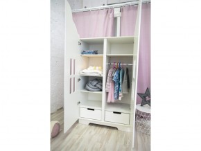 Шкаф детский двухдверный с ящиками Домик в Ивделе - ivdel.magazinmebel.ru | фото - изображение 3