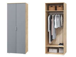 Шкаф для одежды 2-х дверный Сканди смоки софт в Ивделе - ivdel.magazinmebel.ru | фото