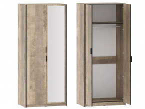 Шкаф для одежды Фолк НМ 014.03 фасад с зеркалом в Ивделе - ivdel.magazinmebel.ru | фото