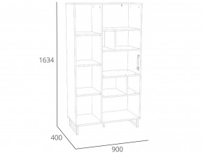 Шкаф комбинированный Фолк НМ 014.58 в Ивделе - ivdel.magazinmebel.ru | фото - изображение 2