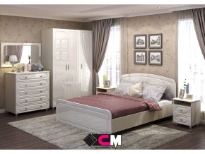 Спальня Виктория МДФ с большим комодом в Ивделе - ivdel.magazinmebel.ru | фото
