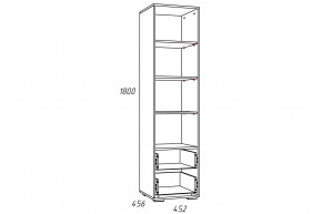 Стеллаж Лилу НМ 041.03 Птички в Ивделе - ivdel.magazinmebel.ru | фото - изображение 2