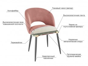 Стул Моли беж велюр-белый в Ивделе - ivdel.magazinmebel.ru | фото - изображение 3