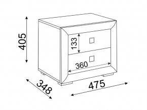 Тумба прикроватная Глэдис М30 в Ивделе - ivdel.magazinmebel.ru | фото - изображение 2