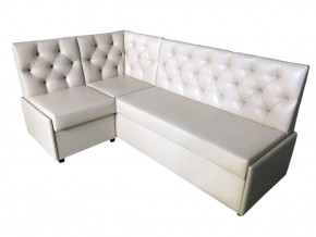 Угловой диван Призма со стяжками белый со спальным местом в Ивделе - ivdel.magazinmebel.ru | фото