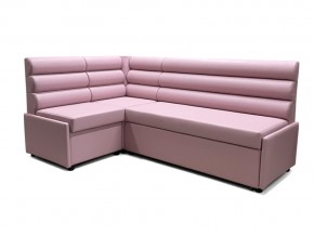 Угловой диван Призма Валики со спальным местом розовый в Ивделе - ivdel.magazinmebel.ru | фото
